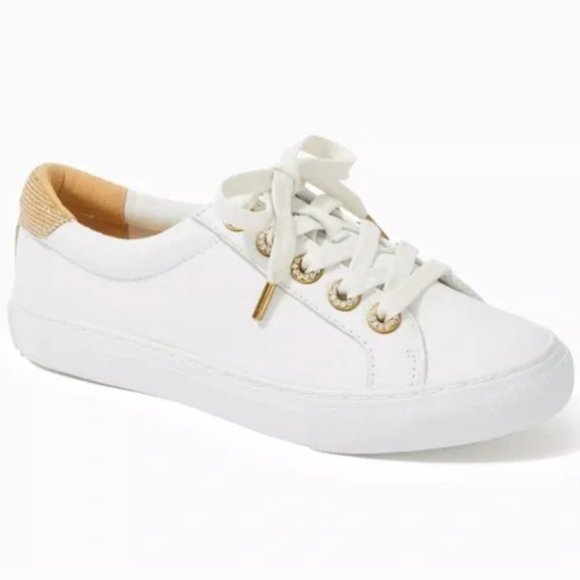 Lilly Pulitzer Shoes - Lilly Pulitzer Lux Hallie Sneaker Resort White